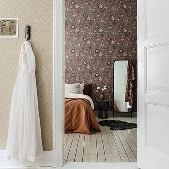 Clover Wallpaper Beige Tres Tintas Barcelona