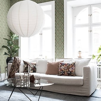 Othilia Wallpaper Beige Tres Tintas Barcelona