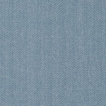 Roscoe Herringbone Wallpaper Slate blue Thibaut