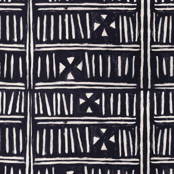 Bogolanfini Fabric Black/White Mindthegap