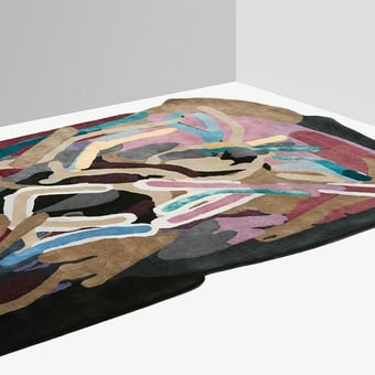 Smoked Wood Rug Multi Nodus