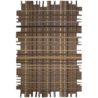 Running Stripes Rug Taupe Nodus