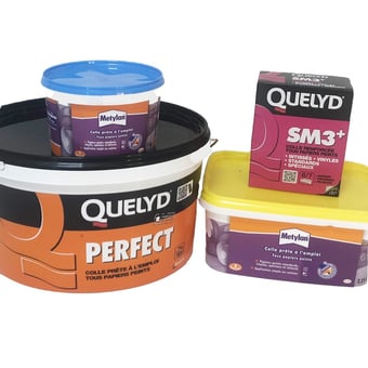 Pegamentos papeles pintados d. Cubo 7 kg Etoffe Colles et Kit