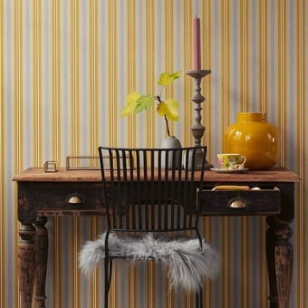 Papel pintado Blurred linoes Beige/Sable Pip Studio