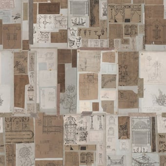The Sketch Book Panel Taupe Mindthegap