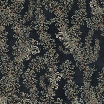 Panoramatapete Dark Leaves Green Mindthegap