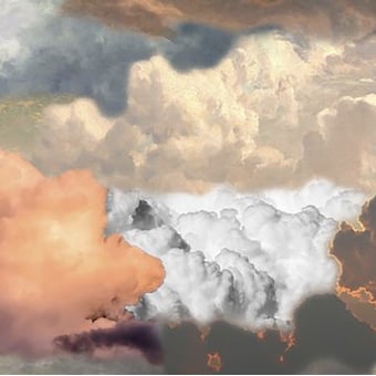 Tapis Walking on Clouds Dawn paysage 300x200 cm MOOOI