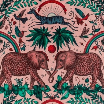 Zambezi Velvet Pink Clarke and Clarke