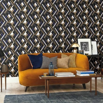 Carta da parati Shapes Blanc Casamance