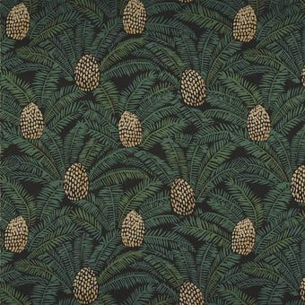 Carta da parati Palmeta Noir/Doré Casamance