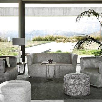 Tessuto Tweed Décoloré Blanc Dominique Kieffer