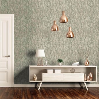 Panoramatapete Soft Leaves Taupe Mindthegap