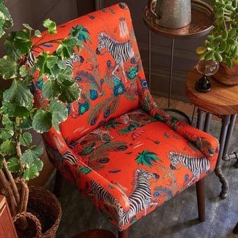 Lost World Fabric Bleu Clarke and Clarke