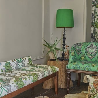 Caspian Fabric Aqua Clarke and Clarke