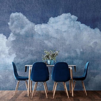 Carta da parati murale Nuages Gris Stella Cadente