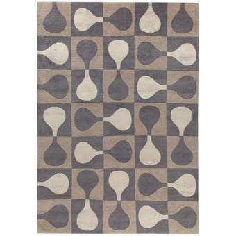 Sorrento Brown Rug by Gio Ponti 250x300 cm AMINI