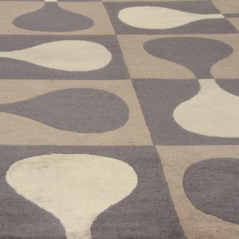 Tappeti Sorrento Brown par Gio Ponti 250x300 cm AMINI