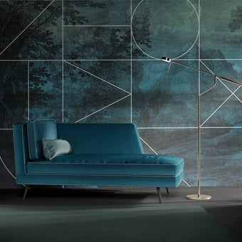 Forêt de Mien Panel Bleu vert Quinsaï
