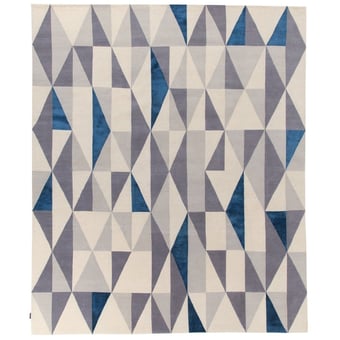 Diamantina Blue Rug by Gio Ponti 170x240 cm AMINI