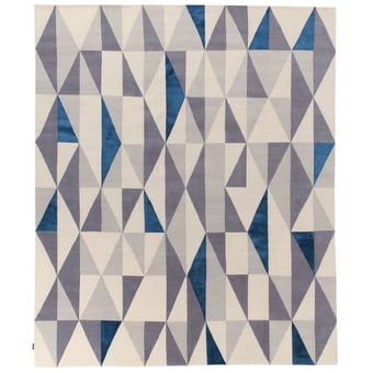 Tappeti Diamantina Blue par Gio Ponti 170x240 cm AMINI