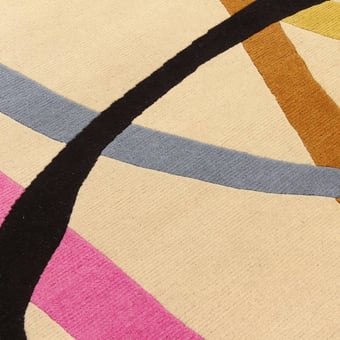 Lettera Disegnata Multi Rug by Gio Ponti 250x300 cm AMINI