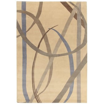 Tappeti Lettera Disegnata Grey par Gio Ponti 250x300 cm AMINI