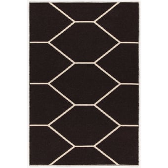 Tappeti Lune Arena par Gio Ponti Black AMINI