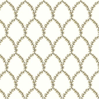 Carta da parati Laurel Metallic Gold/White Rifle Paper Co.