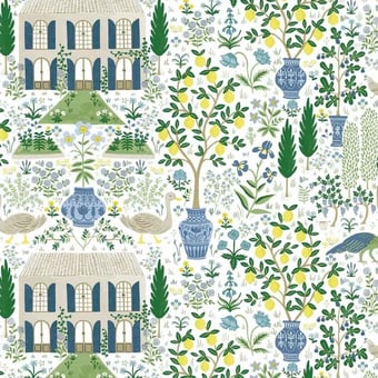 Papel pintado Camont Linen/Metallic Gold Rifle Paper Co.