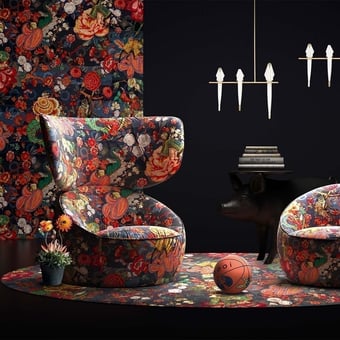 Tappeti Rendezvous Tokyo blue Indigo MOOOI