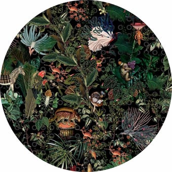Alfombras Menagerie rond Raven MOOOI