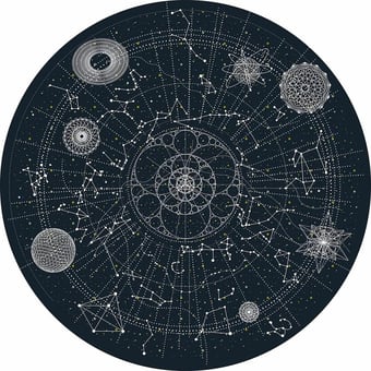 Celestial Rug Dark blue MOOOI