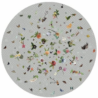 Alfombras Garden of Eden rond Light grey MOOOI