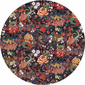 Rendezvous Tokyo blue rond Rug Indigo MOOOI