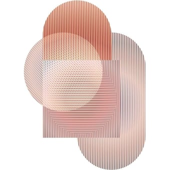 Tappeti Trichroic Dalston - Shapes Pink MOOOI