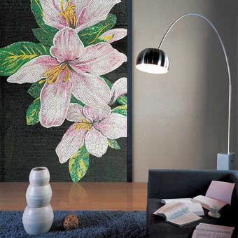 Mosaico Lilium Nero/Rosa Vitrex