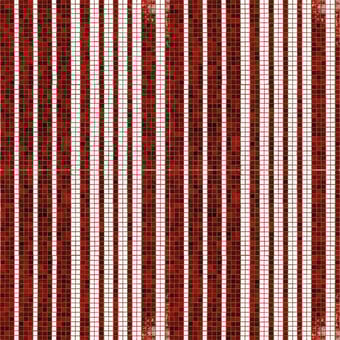 Mosaico Mille Righe Rosso/Bianco Vitrex