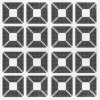 Mosaico Quadro Bianco/Grigio Vitrex