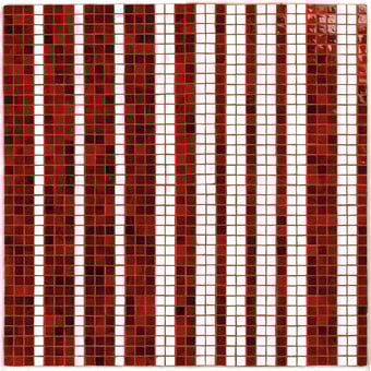 Mosaico Mille Righe Rosso/Bianco Vitrex