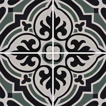 Piastrella di cemento Arabesque Mélèze Carodeco