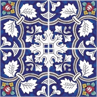 Baldosa Acciaroli Azzurro Francesco De Maio