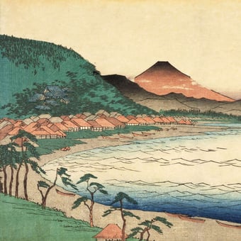 Carta da parati murale Honcho Meishô Multi Etoffe.com x Agence Musées Nationaux