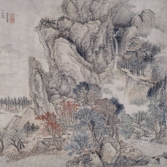 Carta da parati Murale Forêt Givrée Givré Etoffe.com x Agence Musées Nationaux