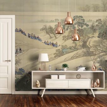 Papel pintado mural panorámico Voyage de l'Empereur Paysage Etoffe.com x Agence Musées Nationaux