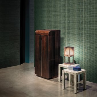 Panarea Wall Covering Grigio Oro Armani Casa