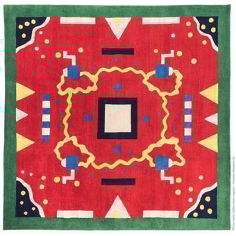 Tappeti India par Georges Sowden 200x200 cm Post Design