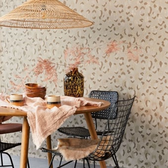 Papel pintado Leopard White/Cream Eijffinger