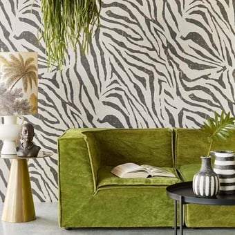 Papel pintado mural panorámico Zebra Skin Cream Eijffinger