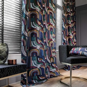 Tessuto Iena Noir de Lune/Multico Casamance