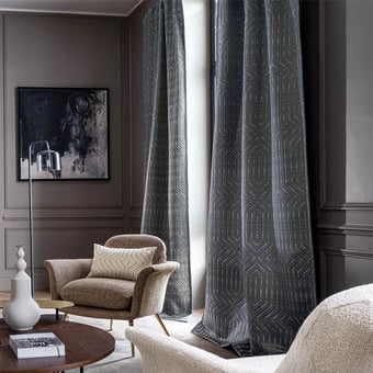 Tessuto Pyramide Anthracite Casamance